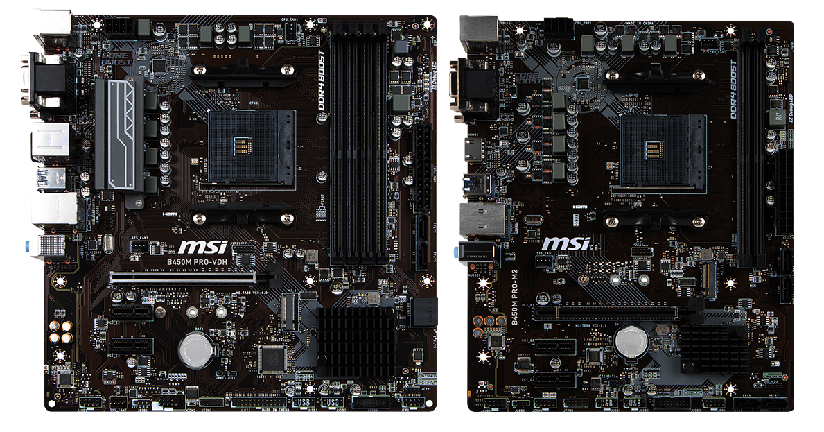 MSI B450M PRO M2 and B450M PRO VDH Analyzing B450 for AMD Ryzen